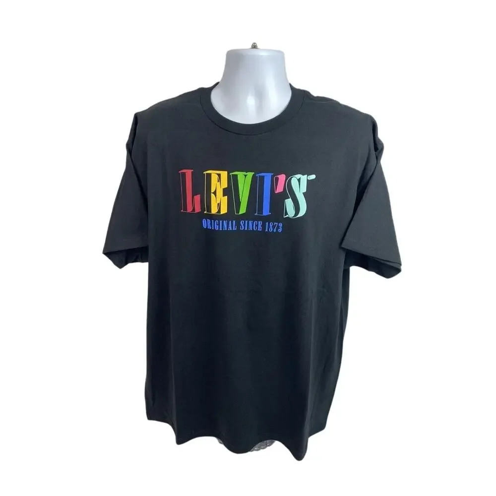 Men's Levi's Strauss & Co rainbow Short Sleeve T-Shirt Size L - Picture 4 of 4